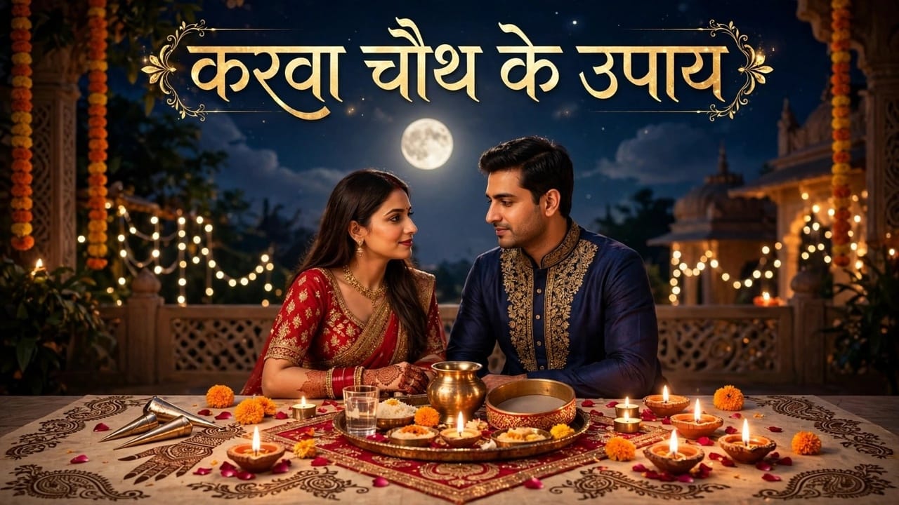 Karwa Chauth 2026: रिश्ते में प्यार कम हो गया है? करवा चौथ व्रत पर कर लें ये 6 उपाय तो टकराव होगा दूर! Karwa Chauth 2026: रिश्ते में प्यार कम हो गया है? करवा चौथ व्रत पर कर लें ये 6 उपाय तो टकराव होगा दूर!