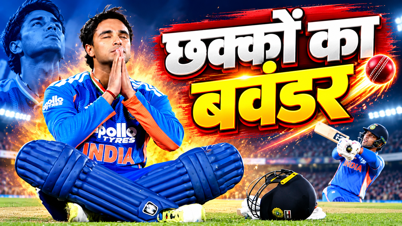 अभिषेक शर्मा ने तोड़ा क्रिस गेल का प्रचंड रिकॉर्ड, छक्कों का महारिकॉर्ड, T20I में रच दिया इतिहास अभिषेक शर्मा ने तोड़ा क्रिस गेल का प्रचंड रिकॉर्ड, छक्कों का महारिकॉर्ड, T20I में रच दिया इतिहास