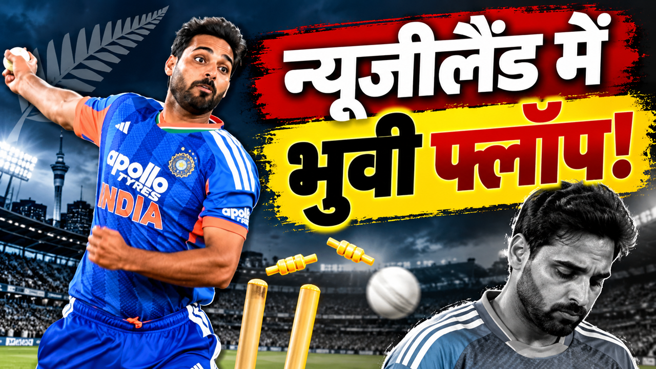 3 मैच में सिर्फ 1 विकेट: भुवनेश्वर कुमार ने 139 रन लुटाए, न्यूजीलैंड की तेज पिचों पर 'स्विंग किंग' को क्या हुआ? 3 मैच में सिर्फ 1 विकेट: भुवनेश्वर कुमार ने 139 रन लुटाए, न्यूजीलैंड की तेज पिचों पर 'स्विंग किंग' को क्या हुआ?