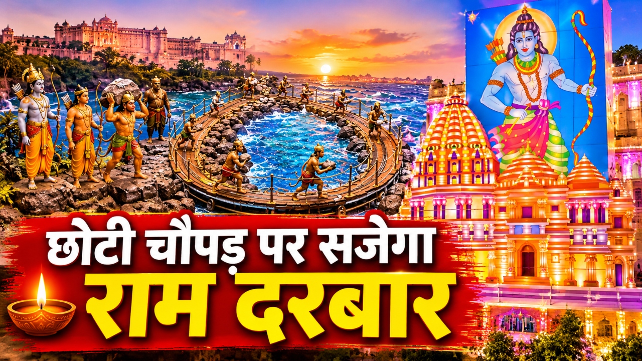 42 फीट का राम मंदिर, समुद्र में बनता राम सेतु: जयपुर में दिवाली पर दिखेगा अद्भुत नजारा! 42 फीट का राम मंदिर, समुद्र में बनता राम सेतु: जयपुर में दिवाली पर दिखेगा अद्भुत नजारा!