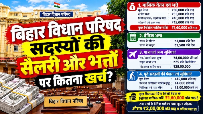 वेतन से कई गुना भत्ते: बिहार विधान परिषद के नवनिर्वाचित सदस्यों को कितनी मिलेगी सैलरी, भत्ते और पेंशन