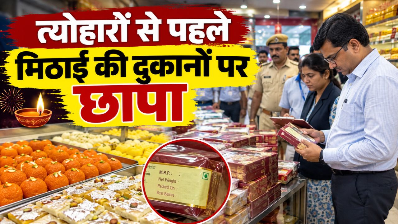 दीपावली से पहले जांच की रडार पर जयपुर की नामी मिठाई की दुकानें! राजस्थान में 78 प्रतिष्ठानों की जांच, 1.54 लाख रुपए का जुर्माना दीपावली से पहले जांच की रडार पर जयपुर की नामी मिठाई की दुकानें! राजस्थान में 78 प्रतिष्ठानों की जांच, 1.54 लाख रुपए का जुर्माना