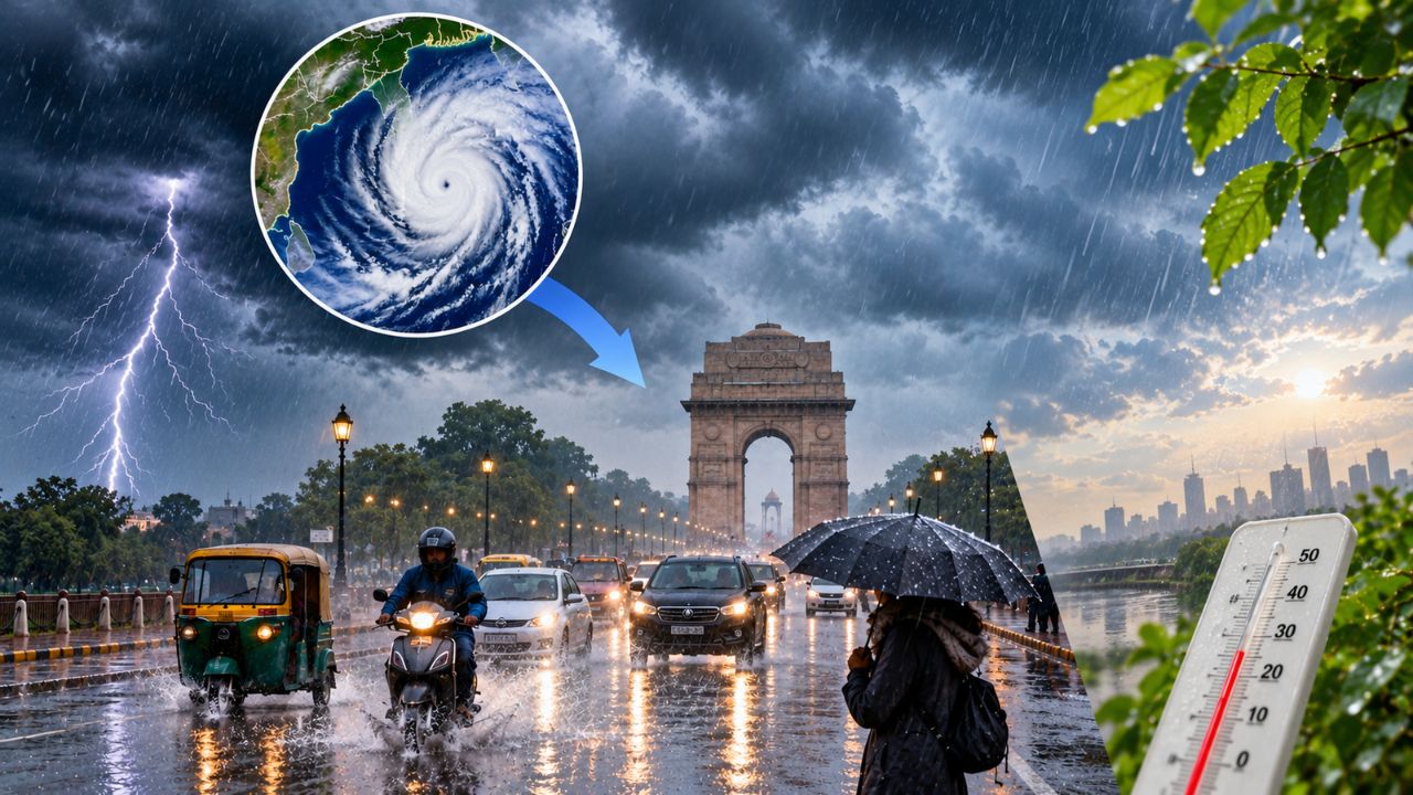 दिल्ली-NCR में मौसम का यू-टर्न, 2 दिन बारिश के आसार, फिर बढ़ेगी ठंड? दिल्ली-NCR में मौसम का यू-टर्न, 2 दिन बारिश के आसार, फिर बढ़ेगी ठंड?