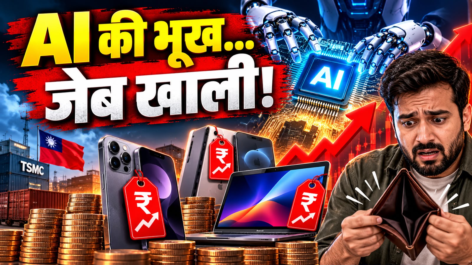 जेब पर चलेगा AI का चाबुक! अक्टूबर से दिसंबर के बीच फिर फटेगा महंगाई का बम, क्या मिडिल क्लास खरीद पाएगा मोबाइल-लैपटॉप? जेब पर चलेगा AI का चाबुक! अक्टूबर से दिसंबर के बीच फिर फटेगा महंगाई का बम, क्या मिडिल क्लास खरीद पाएगा मोबाइल-लैपटॉप?