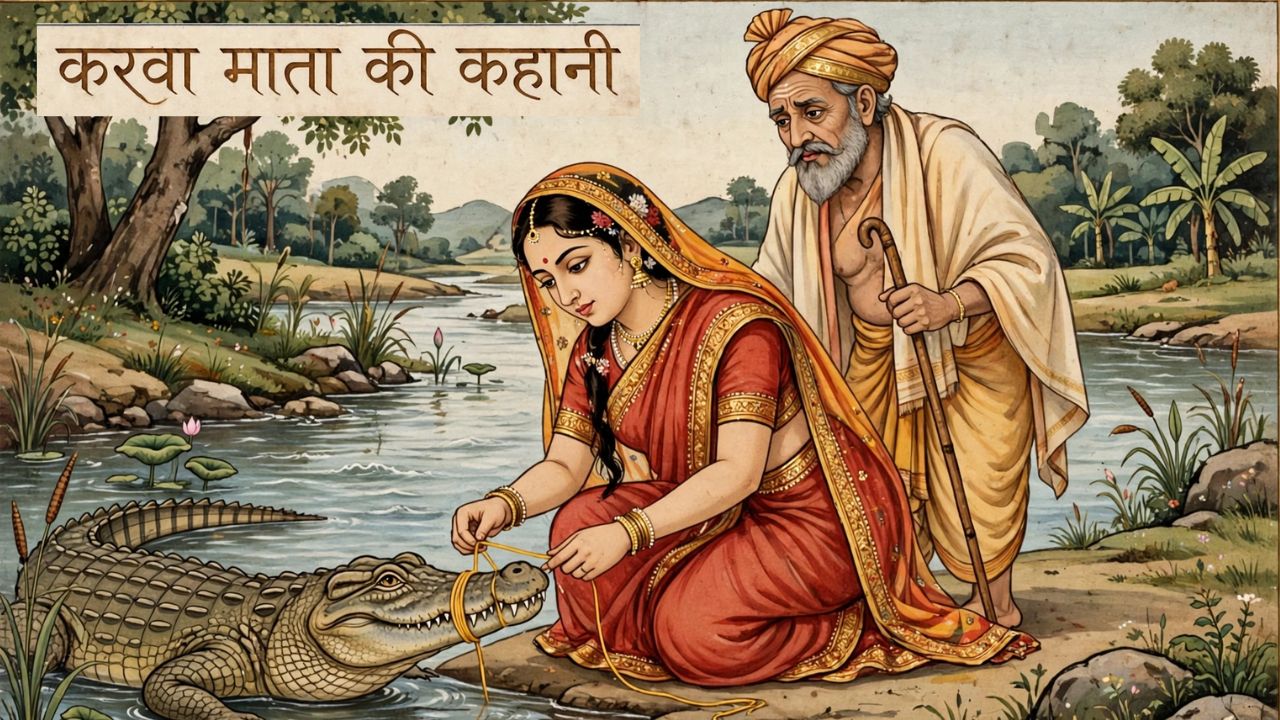 धागे से मगरमच्छ को बांधने वाली कौन थी वो करवा नाम की महिला? जिसके नाम पर रखा जाता है करवा चौथ का व्रत धागे से मगरमच्छ को बांधने वाली कौन थी वो करवा नाम की महिला? जिसके नाम पर रखा जाता है करवा चौथ का व्रत
