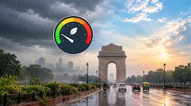रातभर की बारिश ने धोया प्रदूषण, राजधानी का AQI 229 से गिरकर 121 पर पहुंचा