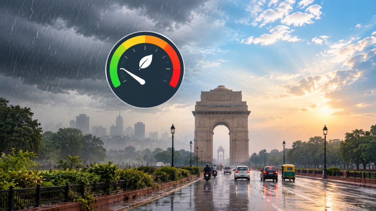 रातभर की बारिश ने धोया प्रदूषण, राजधानी का AQI 229 से गिरकर 121 पर पहुंचा रातभर की बारिश ने धोया प्रदूषण, राजधानी का AQI 229 से गिरकर 121 पर पहुंचा