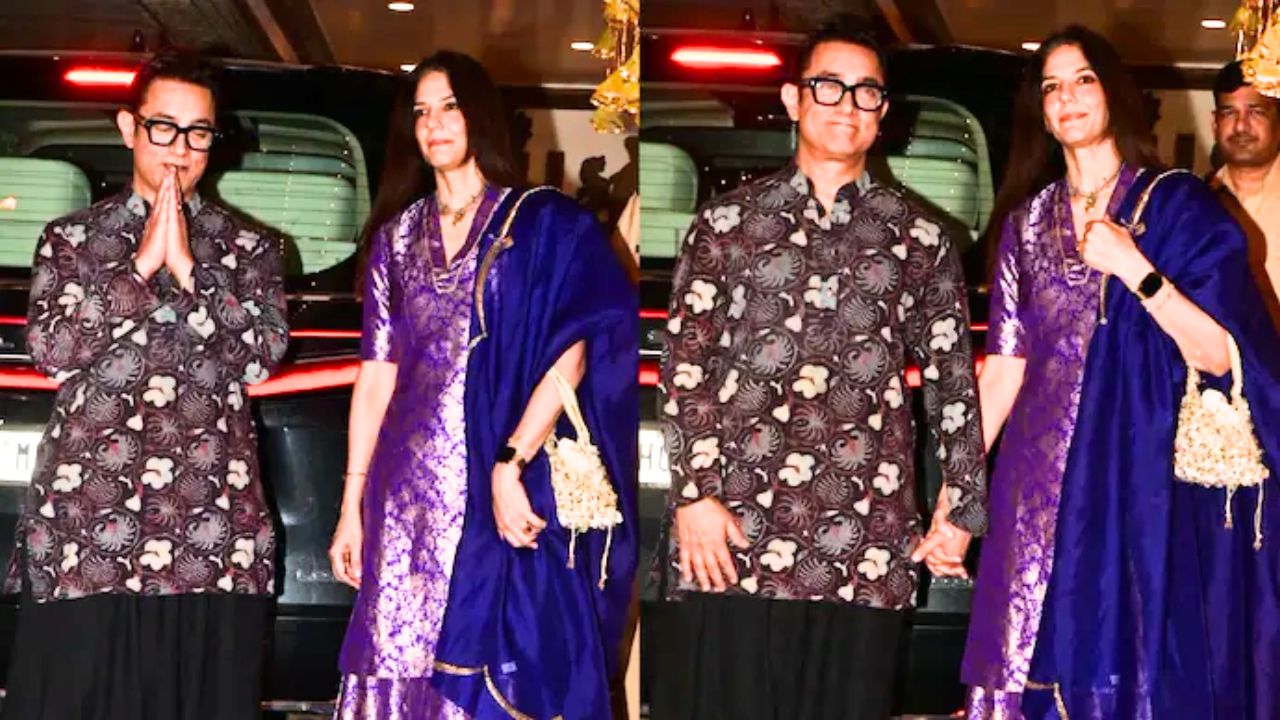 हाथों में हाथ, चेहरे पर मुस्कान: शादी के 4 महीने बाद आमिर खान ने तीसरी पत्नी गौरी स्प्रैट संग मनाया पहला करवा चौथ हाथों में हाथ, चेहरे पर मुस्कान: शादी के 4 महीने बाद आमिर खान ने तीसरी पत्नी गौरी स्प्रैट संग मनाया पहला करवा चौथ