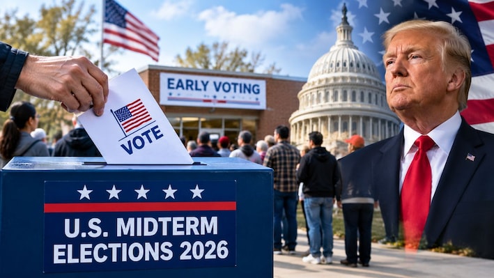 US Mid-Term Election: अर्ली वोटिंग में दिखा जबरदस्त उत्साह, अब तक 4.3 करोड़ ने किया मतदान; टूट सकते हैं पुराने रिकॉर्ड्स
