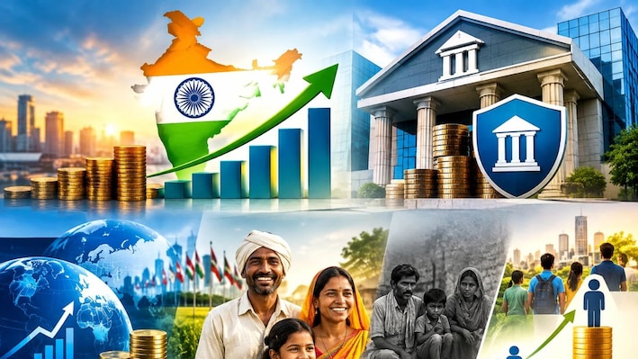 GDP ग्रोथ, मजबूत बैंकिंग और घटती गरीबी... भारतीय अर्थव्यवस्था की मजबूती बयां कर रहे ये आंकड़े