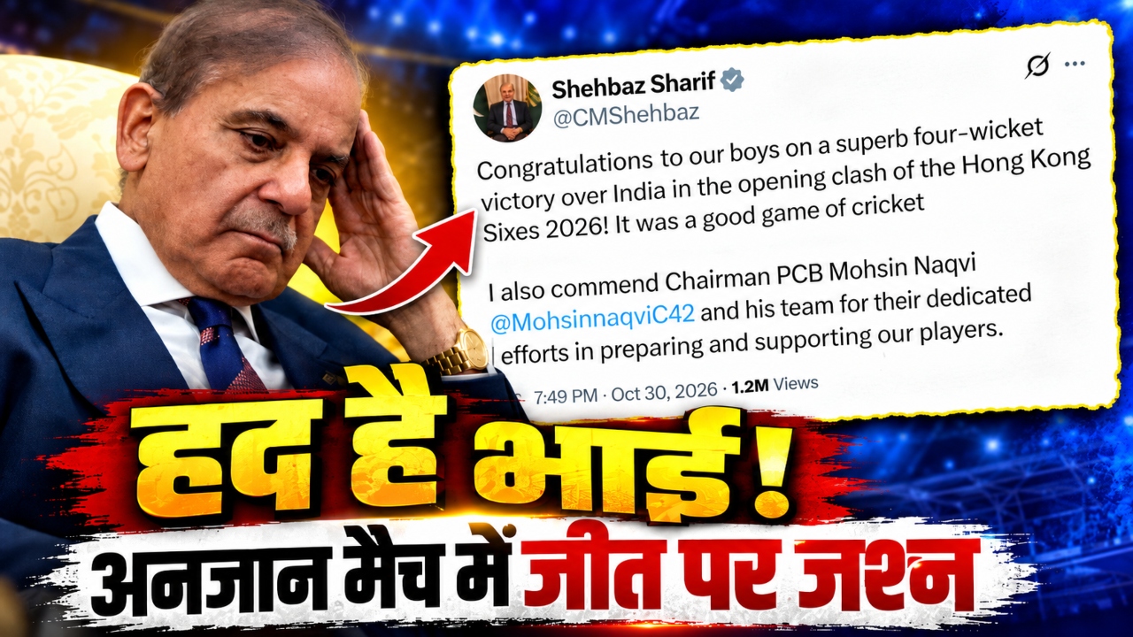 पाकिस्तान का बेशर्म PM: एशिया कप की फजीहत तुरंत भूल गए शहबाज शरीफ, गली क्रिकेट जैसे मैच में जीतने पर मना रहे जश्न पाकिस्तान का बेशर्म PM: एशिया कप की फजीहत तुरंत भूल गए शहबाज शरीफ, गली क्रिकेट जैसे मैच में जीतने पर मना रहे जश्न