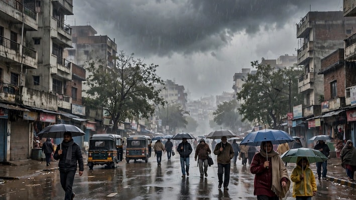 ठंडी हवाओं और बारिश से गिरा एमपी का पारा, 19 जिलों में गरज-चमक के साथ गिरेगा पानी...बढ़ेगी ठिठुरन
