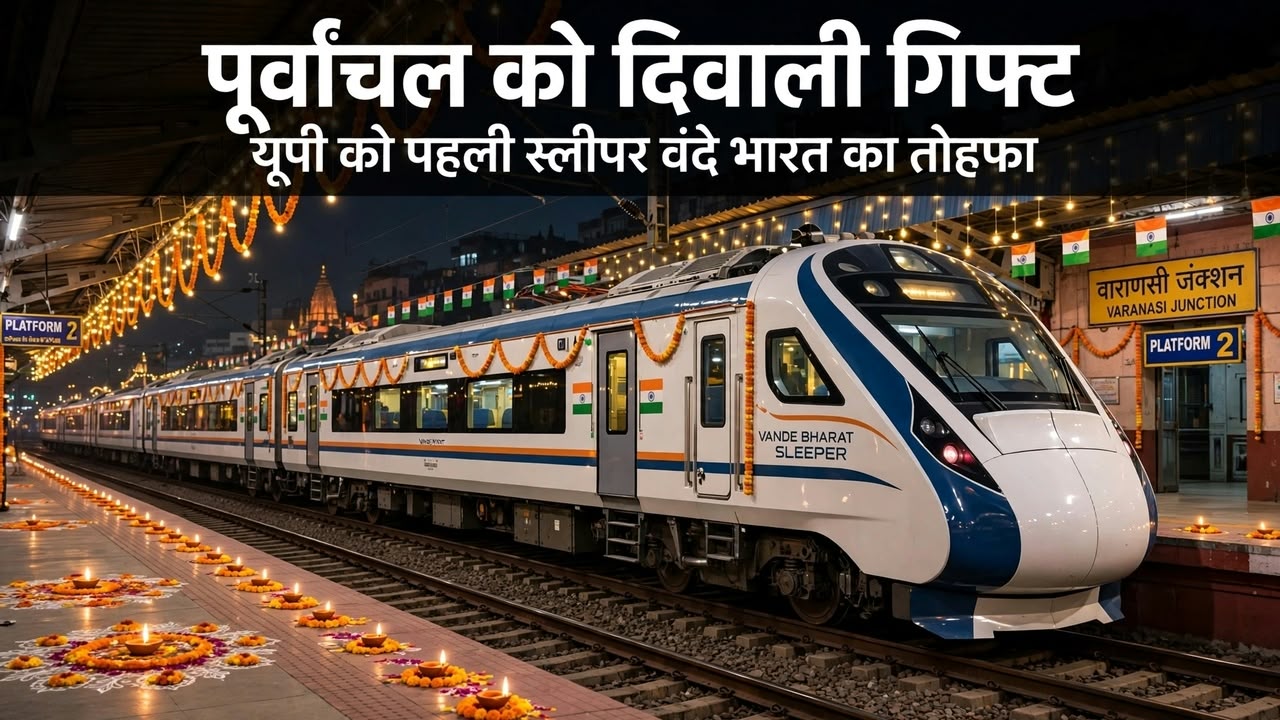 आज UP को पहली स्लीपर वंदे भारत की सौगात, वाराणसी से दिल्ली तक सफर होगा हाईटेक; CM योगी और अश्विनी वैष्णव दिखाएंगे हरी झंडी आज UP को पहली स्लीपर वंदे भारत की सौगात, वाराणसी से दिल्ली तक सफर होगा हाईटेक; CM योगी और अश्विनी वैष्णव दिखाएंगे हरी झंडी