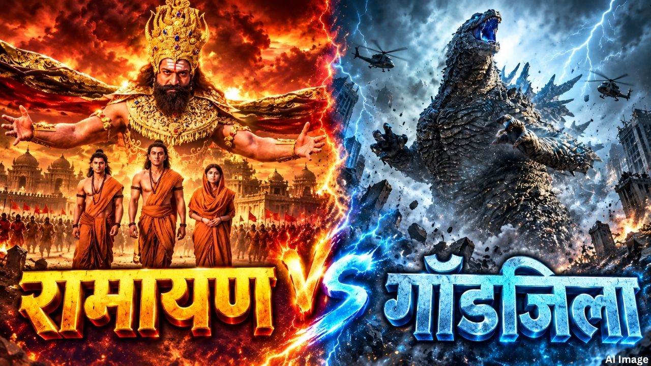 Ramayana vs Godzilla: इंडिया में डरी, लेकिन विदेशों में कहीं रामायण को चोट न पहुंचा दे 'गॉडजिला', दिवाली पर छिड़ी महाजंग Ramayana vs Godzilla: इंडिया में डरी, लेकिन विदेशों में कहीं रामायण को चोट न पहुंचा दे 'गॉडजिला', दिवाली पर छिड़ी महाजंग
