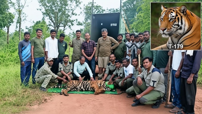 दहशत का 'T-179' चैप्टर खत्म: जिसके खौफ से कांप रहा था चंद्रपुर, वो पकड़ा गया; पलासगांव में लौटा सुकून