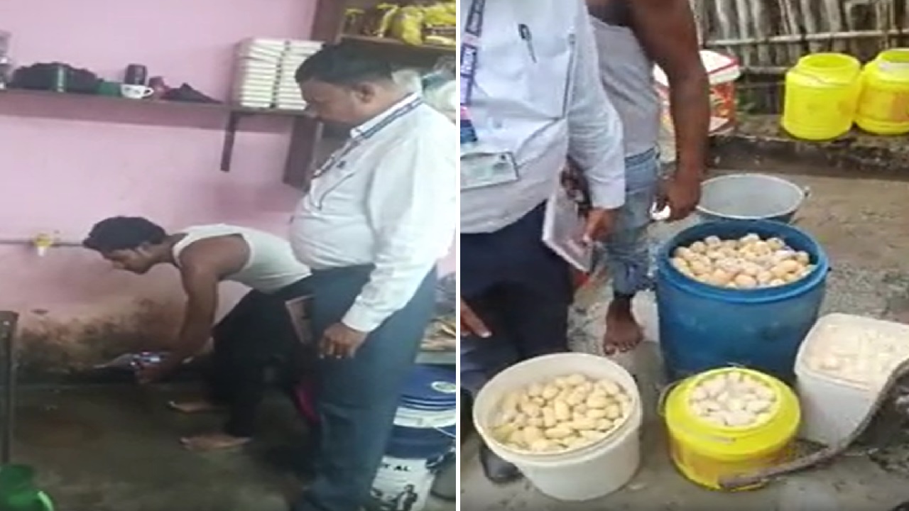 दीपावली-छठ से पहले मुजफ्फरपुर में मिठाई दुकानों पर फूड सेफ्टी की रेड, 200 किलो खराब स्पंज और कोल्ड ड्रिंक नष्ट दीपावली-छठ से पहले मुजफ्फरपुर में मिठाई दुकानों पर फूड सेफ्टी की रेड, 200 किलो खराब स्पंज और कोल्ड ड्रिंक नष्ट