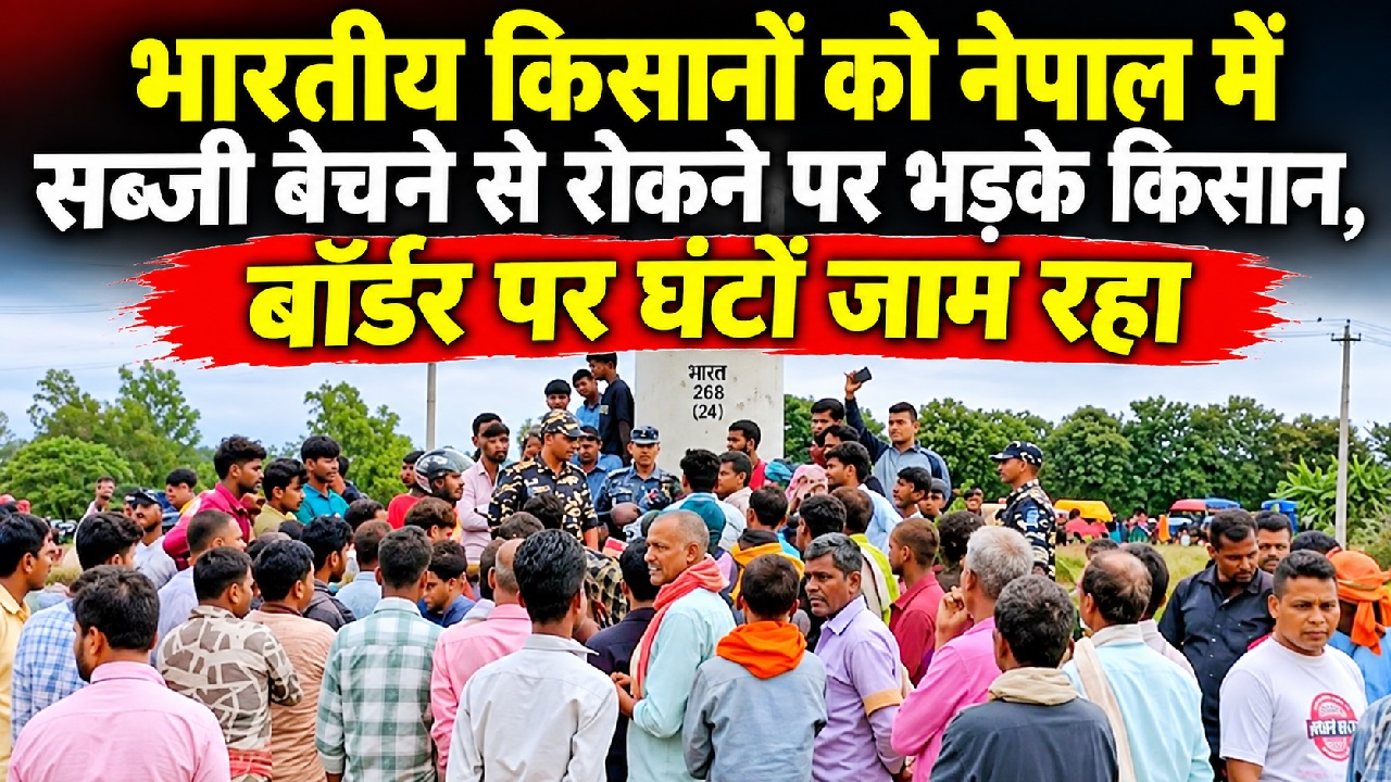 बेटी-रोटी के रिश्तों में दरार! नेपाल में सब्जी बेचने से रोकने पर भारतीय किसान भड़के, बॉर्डर पर घंटों जाम रहा बेटी-रोटी के रिश्तों में दरार! नेपाल में सब्जी बेचने से रोकने पर भारतीय किसान भड़के, बॉर्डर पर घंटों जाम रहा