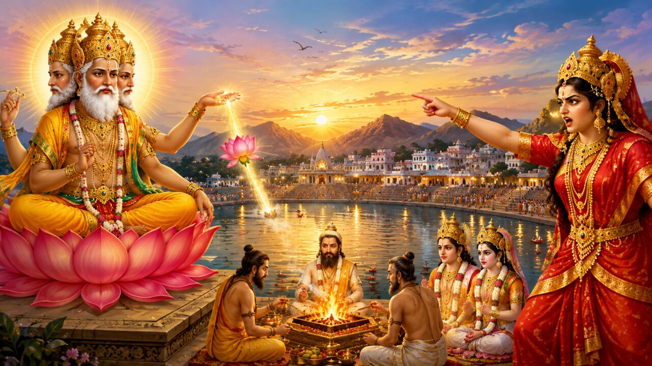 A scene from a mythological tale
