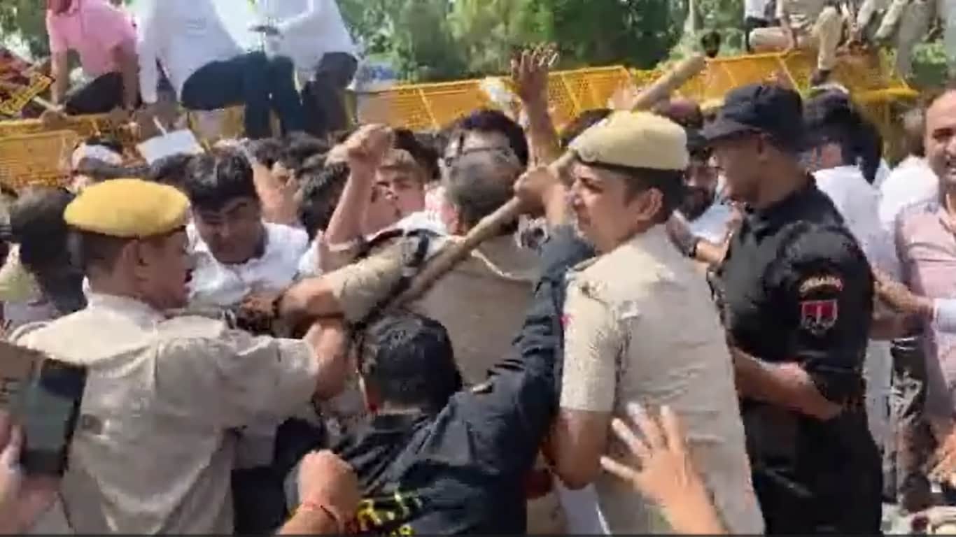Alwar Congress Protest