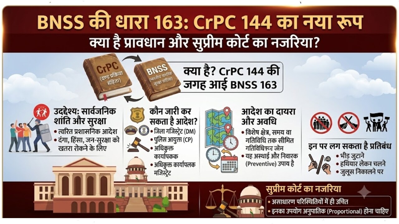 क्या धारा 144 और 163 में अंतर है?