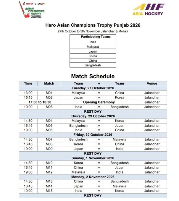 hockey schedule