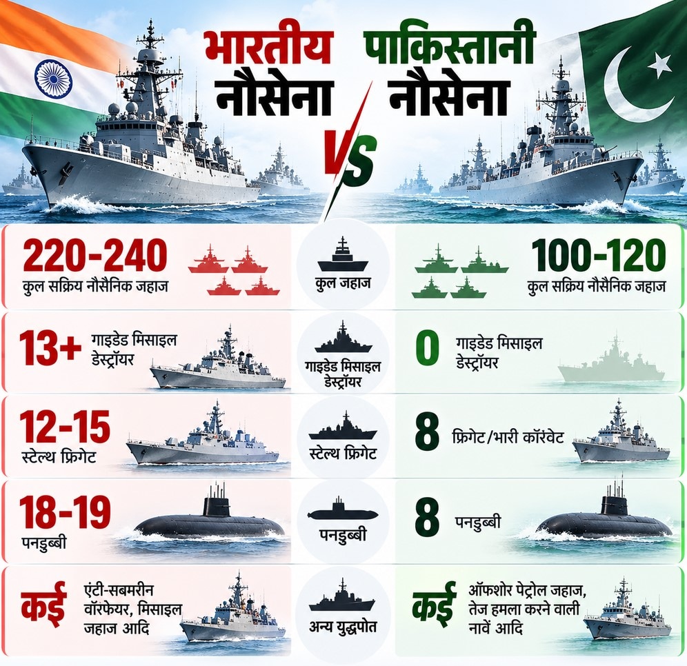 Pakistan Vs India Navy