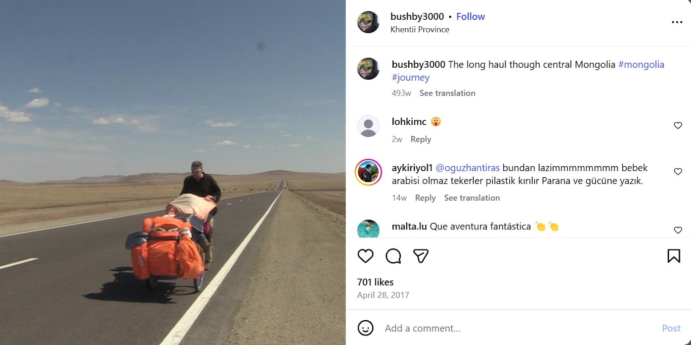karl bushbi traveller