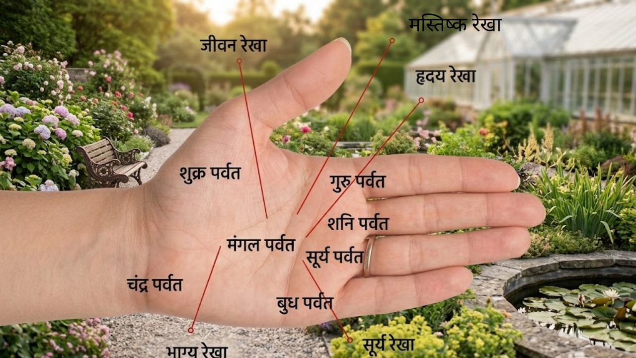 palm lines and mounts