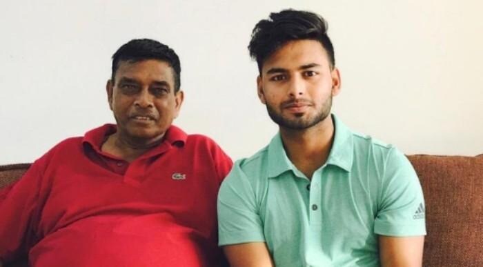 बचपन के कोच के साथ ऋषभ पंत