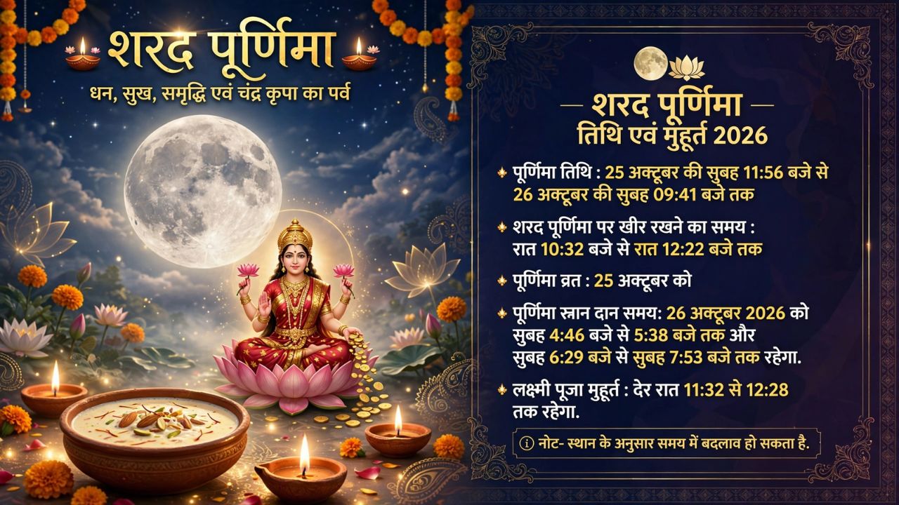 sharad purnima kheer time