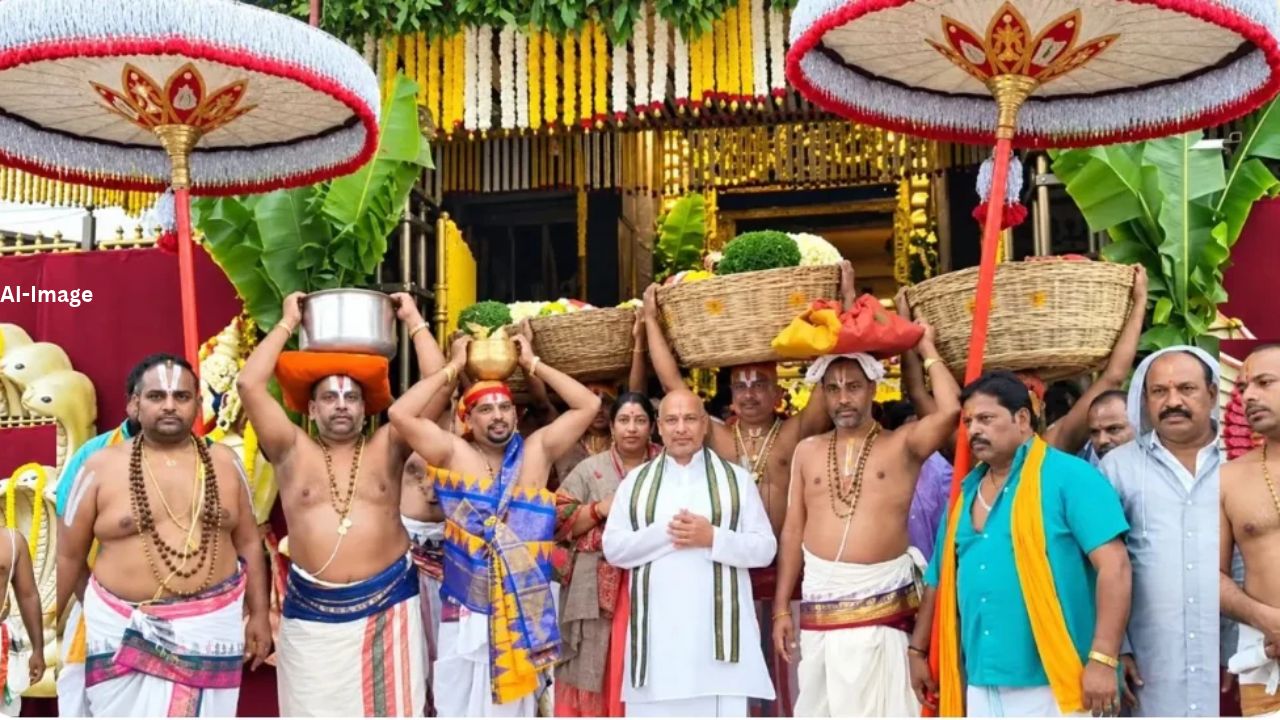 वेंकटेश्वर स्वामी कुछ विशेष मौकों पर गरुण पर सवार होकर भक्तों को दर्शन देते हैं.