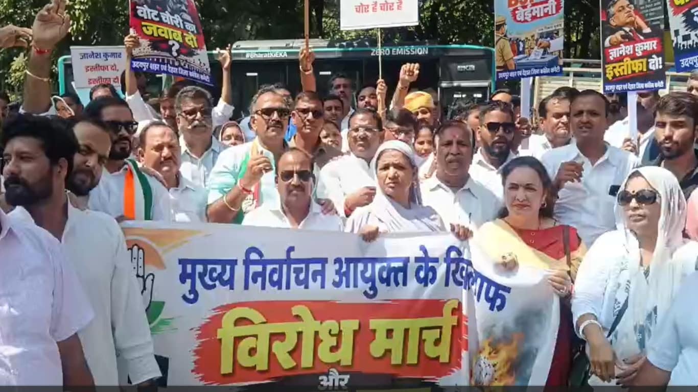 Udaipur Congress Protest