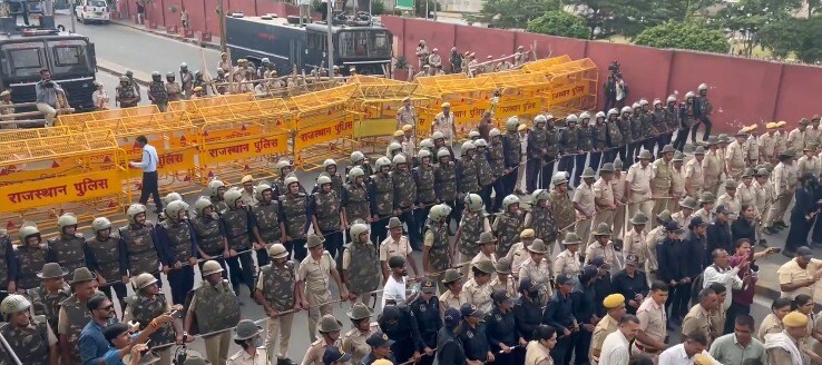 Jaipur Congress Protest